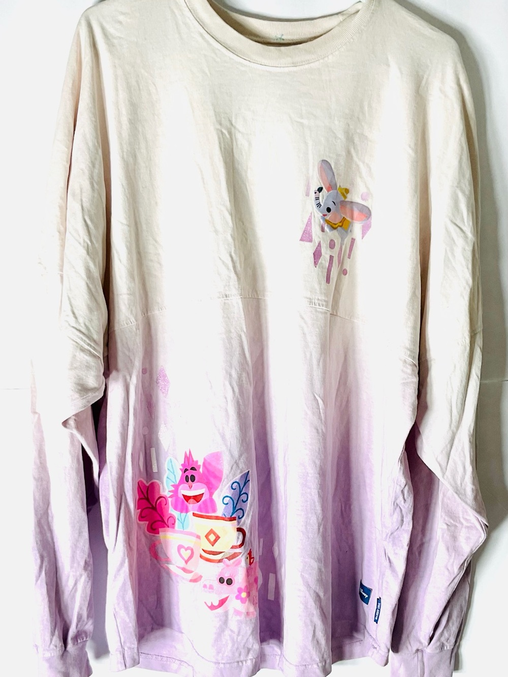 Disneyland Resort Dumbo Spirit Jersey XL Tinker Bell Castle Lavender Ombré - Picture 2 of 8